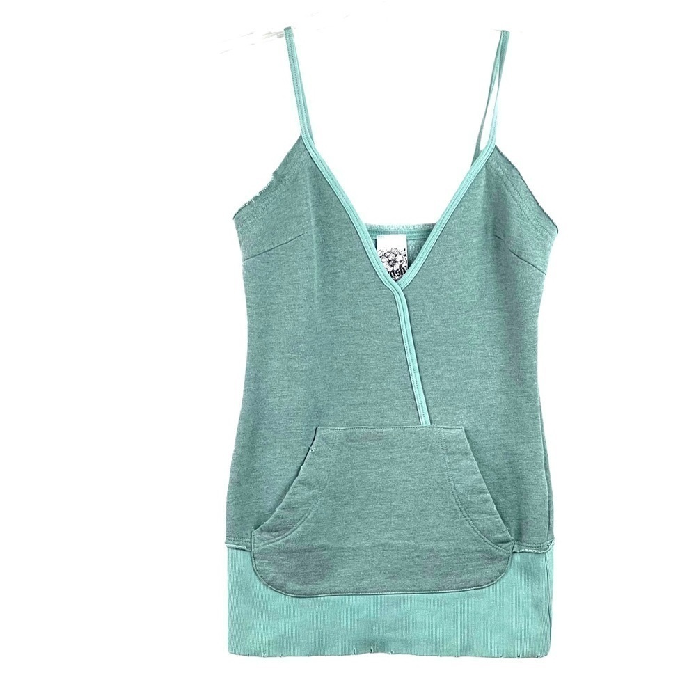 nwot- Crash & Burn Strappy sweat shirt top FDL Emb